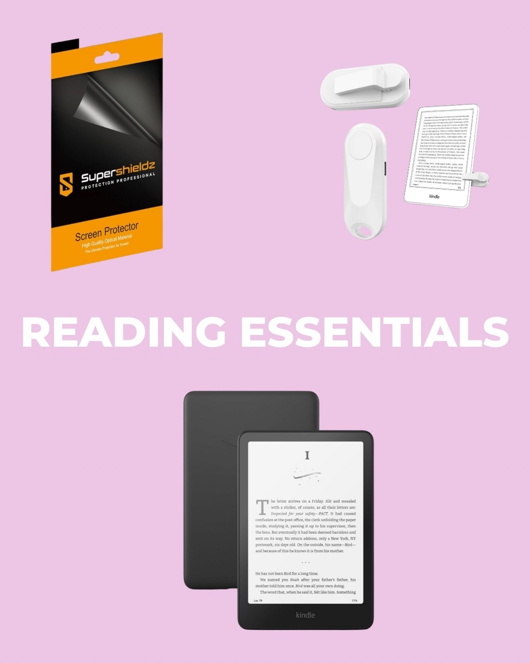 All the things I use for reading & to keep my kindle safe! 

Kindle 12th Gen

#ereader #reading #books