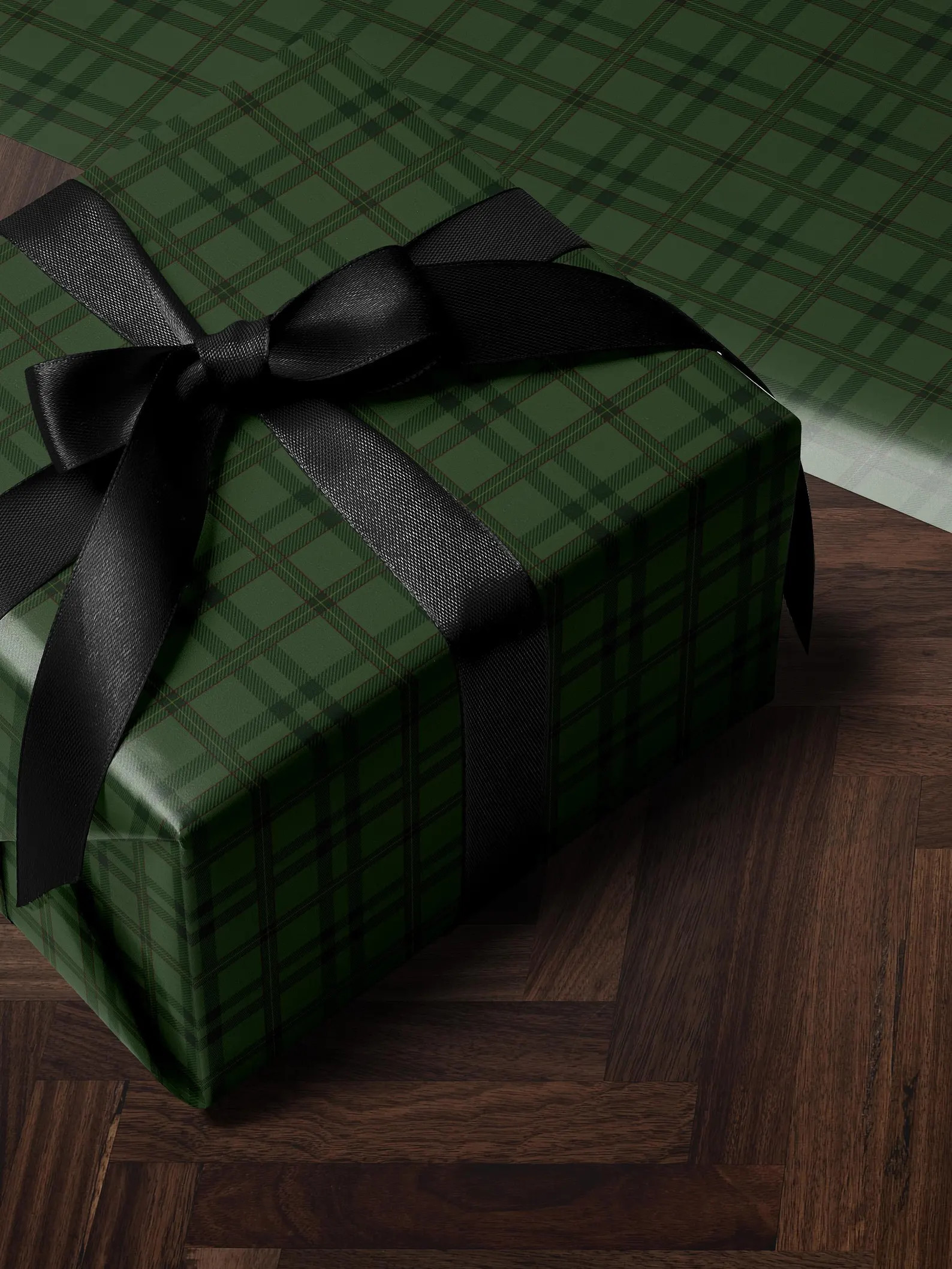 Green Plaid Wrapping Paper Holiday Gift Wrap Tartan Gift Wrap Traditional Christmas Gift Wrap Chr... | Etsy (US)