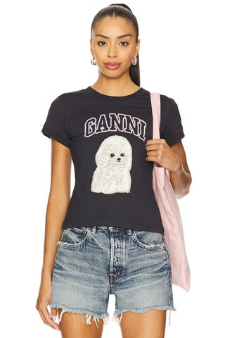 Basic Cotton Jersey Poodle Baby Fit T-shirt | Revolve Clothing (Global)