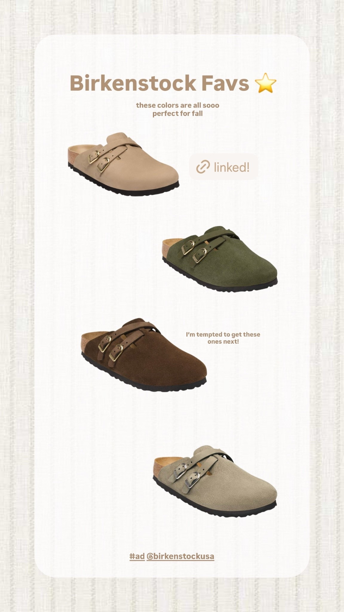 If you’re looking for the most perfect shoe for fall, these are them!!! #ad @Birkenstock US