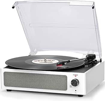 Vinyl Record Player with Speaker Vintage Turntable for Vinyl Records, Belt-Driven Turntable Suppo... | Amazon (US)