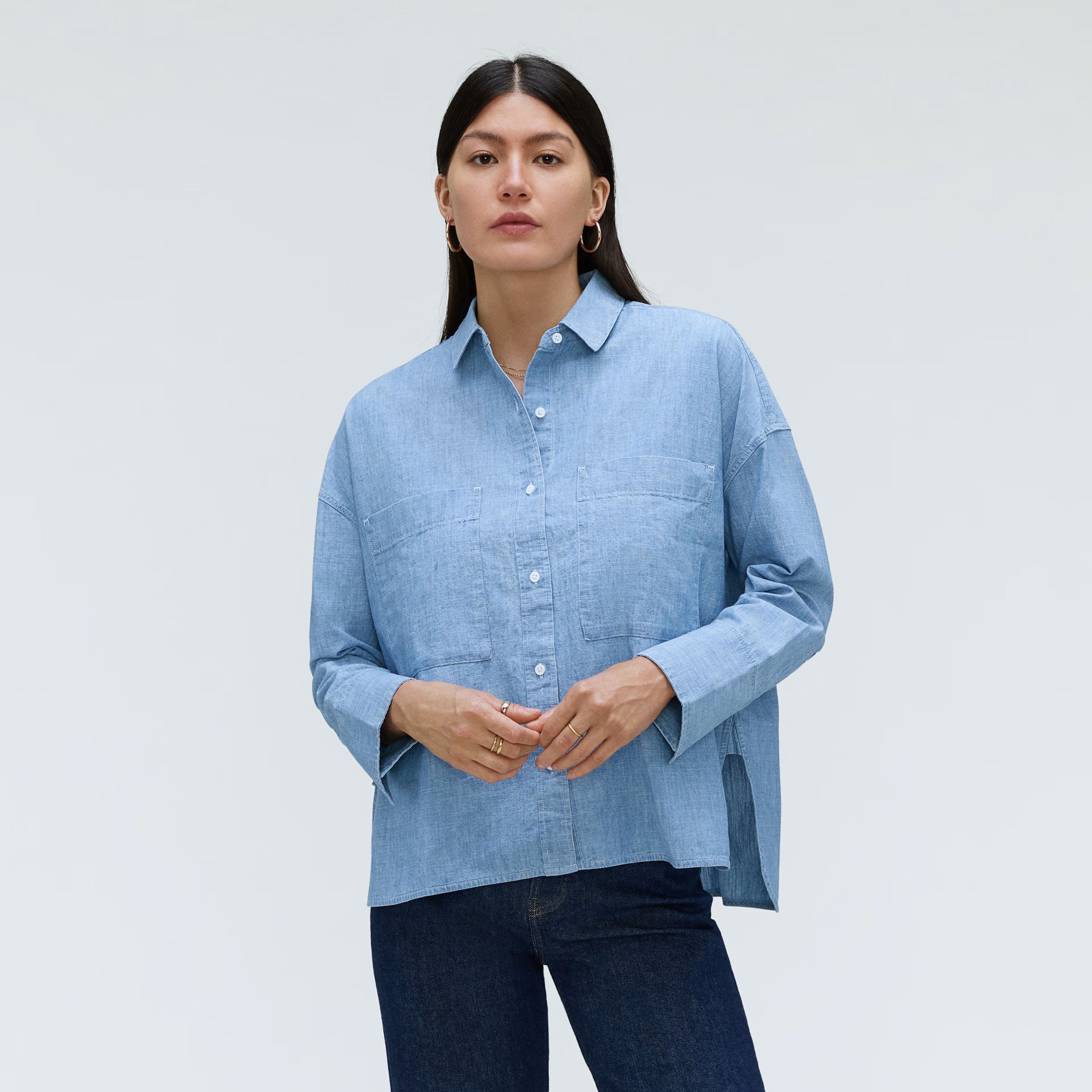 The ReChambray Boxy Shirt | Everlane