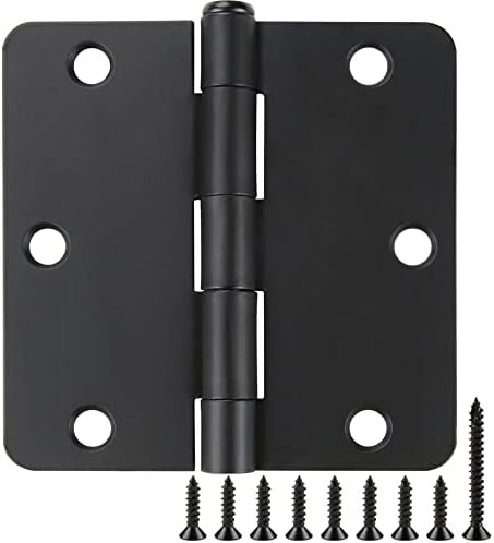 12 Pack Black Door Hinges Black Matte Black Hinges for Doors 3 1/2 Interior Door Hinges 3.5"x3.5 ... | Amazon (US)