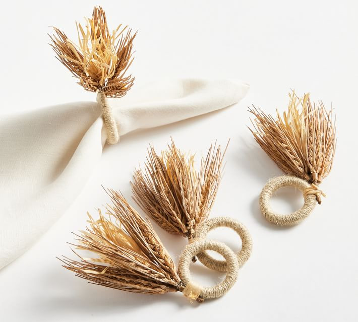 Wheat Napkin Rings - Set of 4 | Pottery Barn (US)