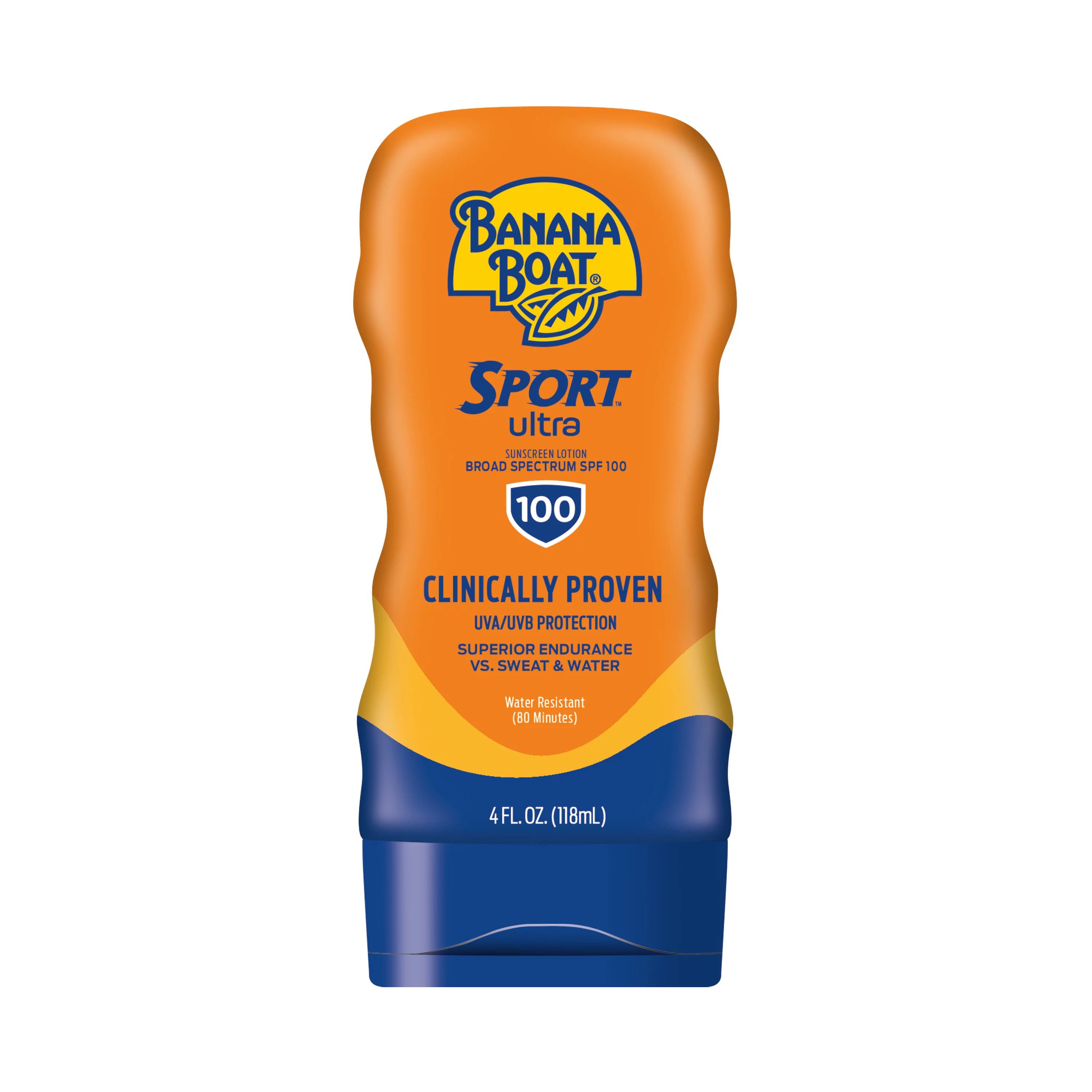 Banana Boat Sport Ultra Sunscreen Lotion 4 Oz, 100 SPF Sunblock, Water Resistant (80 Minutes), Su... | Walmart (US)
