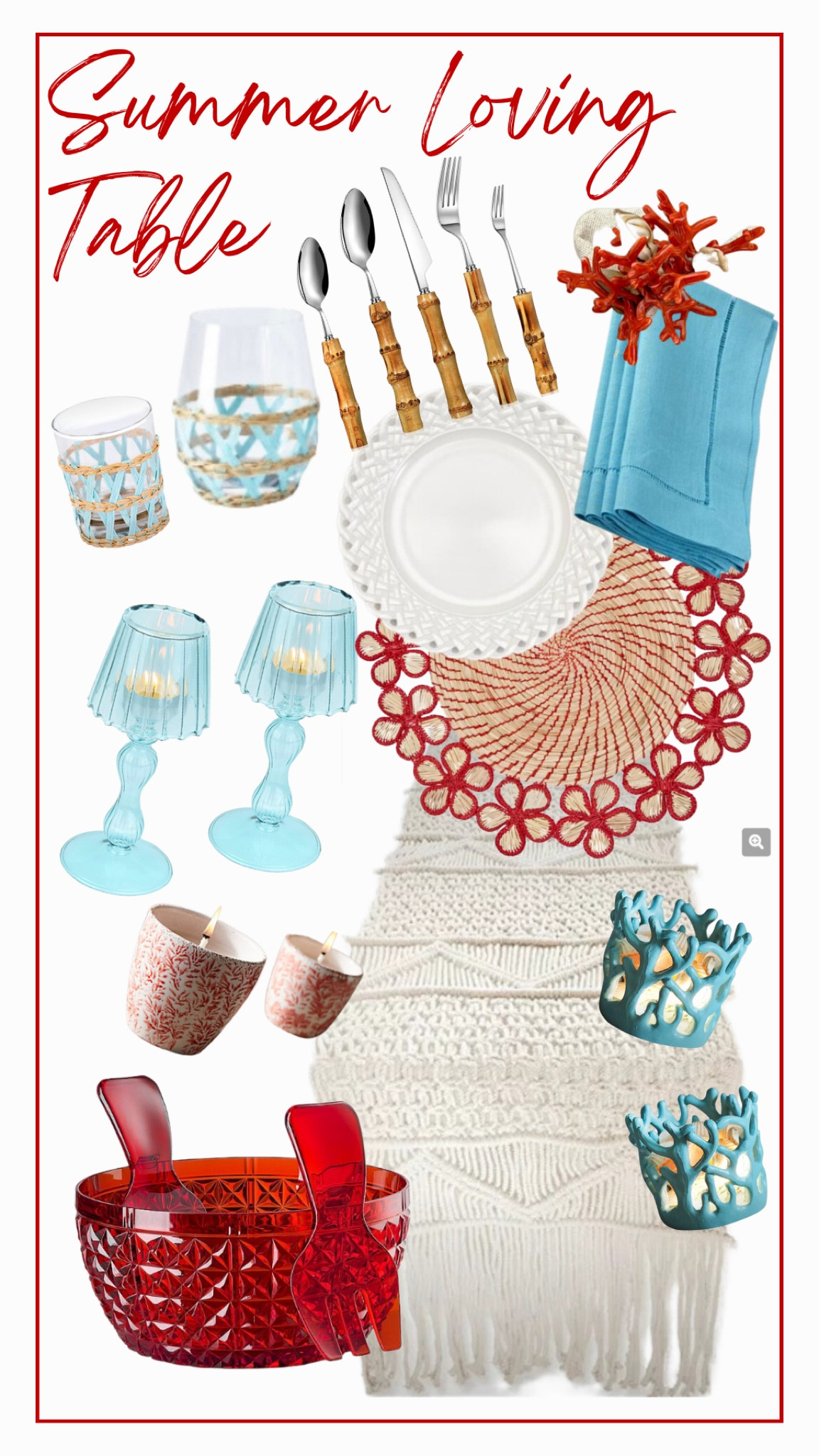 What is it about turquoise and red together?  We love that these pieces can be used in so many ways and for so many different holidays! #holiday #summer

#LTKhome #LTKFind #LTKSeasonal