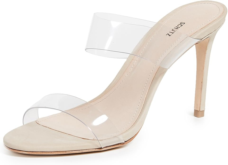 Schutz Women's Blanck PVC Rhinestone Dress Sandal | Amazon (US)