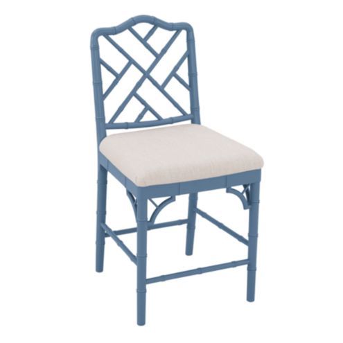 Dayna Stool with Sandberg Parchment Seat | Ballard Designs, Inc.