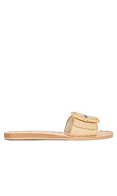 Dolce Vita Dasa Slide in Warm Natural Raffia from Revolve.com | Revolve Clothing (Global)