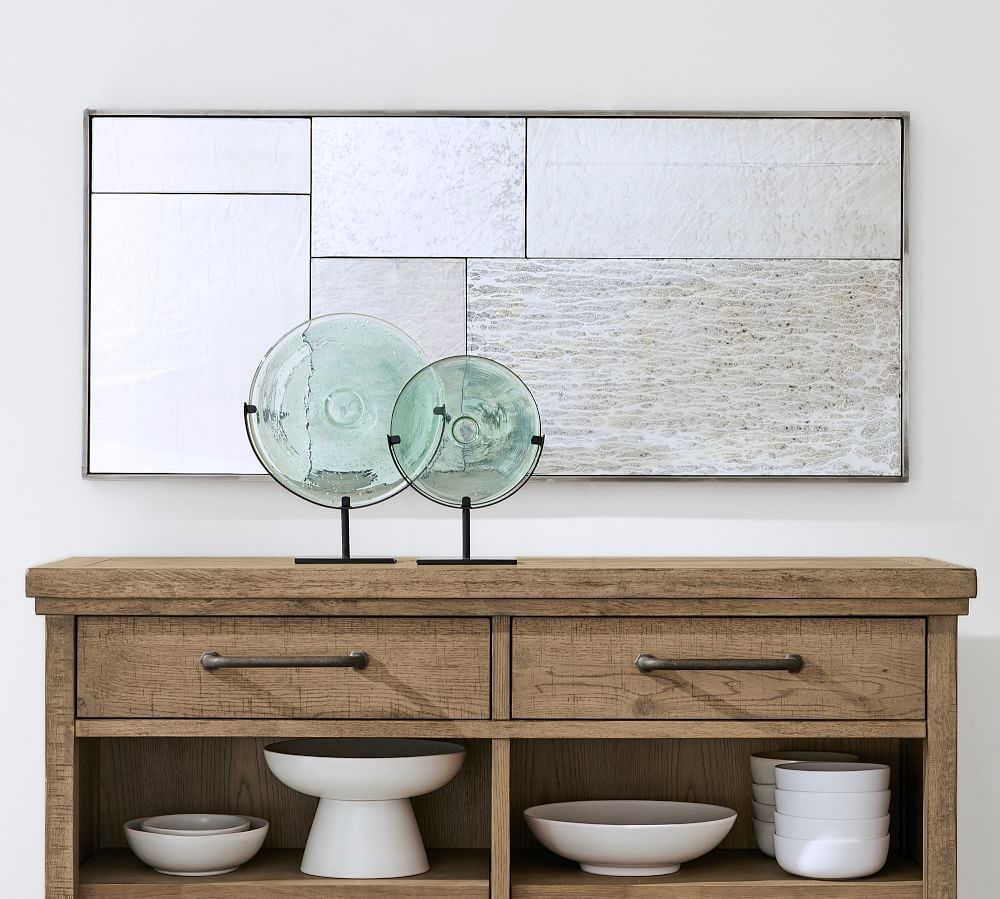 Antiqued Patchwork Wall Mirror | Pottery Barn (US)