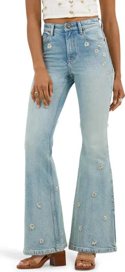 Lee Embroidered Wide Flare Leg Jeans | Nordstrom | Nordstrom