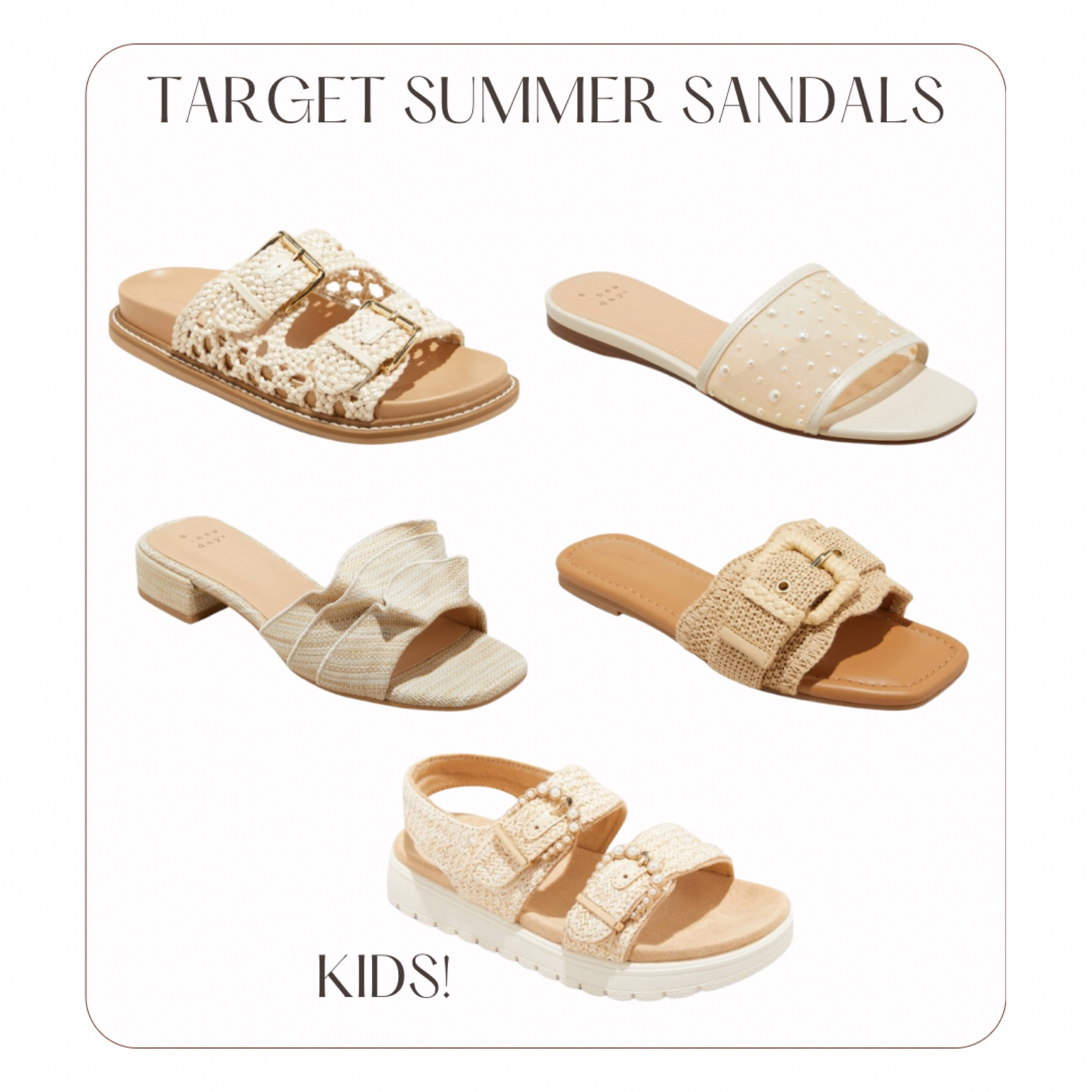Great summer sandals options for women and a cute kids sandal option! Currently on sale!

#LTKShoeCrush #LTKSaleAlert #LTKKids