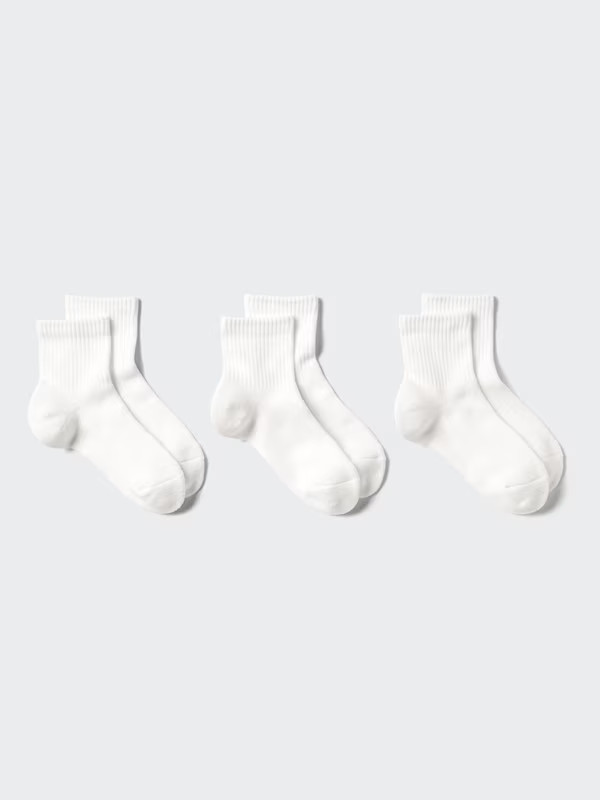 Socks (Ribbed, 3 Pairs) | UNIQLO (UK)