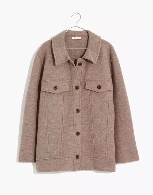 Boiled Wool Bridgman Sweater-Jacket | Madewell