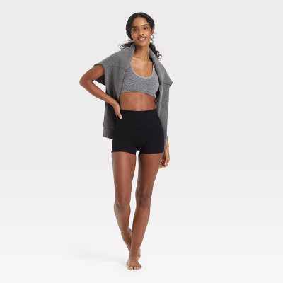 Women's Ribbed Seamless Bike Shorts - Colsie™ | Target