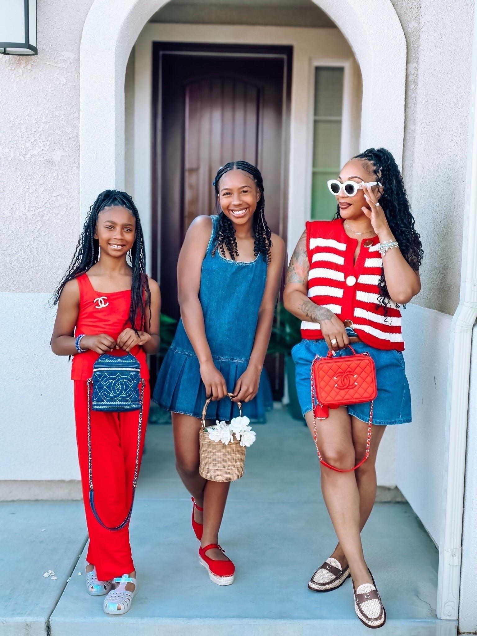 Tuesday, is that you playa? 😏 Rocking our red, blue, and khaki vibes and counting down the days ‘til school’s out! We’re ready for summer adventures, but these little moments? They’re the ones I’m holding onto. Because no matter how fast they grow, these mother-daughter memories are forever. And listen—let me tell y’all how much these girls swear they don’t be checking for my style, but somehow stay posted up in my closet… talking about, ‘Mom, can I have your Chanel?’ Of course, they’ll get them one day, but for now? Stay. Out. Of. My. Closet! #ZaraAmbassador 

#LTKKids #LTKFamily #LTKOver40