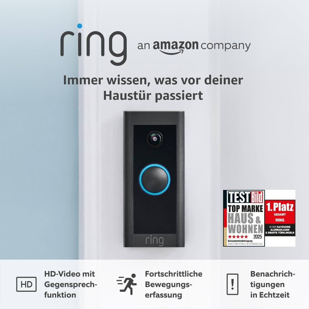 Ring Videot\u00fcrklingel Kabel (Video Doorbell Wired) | T\u00fcrklingel mit Kamera, 1080p-HD-Vid... | Amazon (DE)