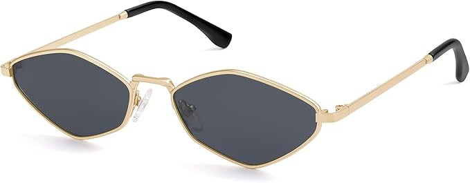 SOJOS Retro Small Polarized Sunglasses Womens Mens Vintage Narrow Irregular Shades UV400 SJ1233 | Amazon (US)