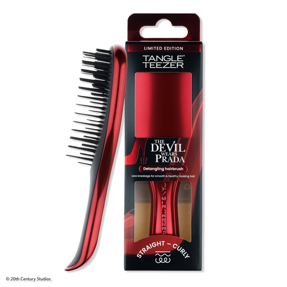 Tangle Teezer The Mini Ultimate Detangler Hairbrush - Devil Wears Prada Red | Ulta
