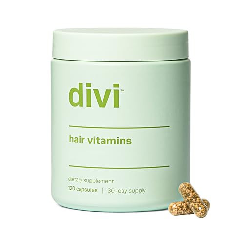 divi Hair Vitamins for Women and Men - Made with Clean and Science-Backed Ingredients to Grow + Thicken - Create a Healthy Hair Environment - 30 Day Supply, 120 Count | Amazon (US)