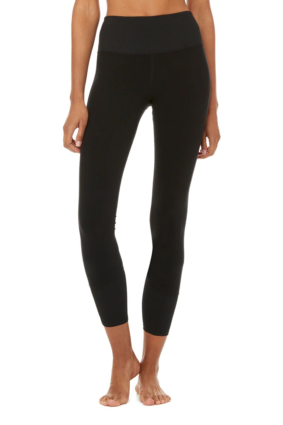 7/8 High-Waist Alosoft Lounge Legging in Black, Size: Small | Alo YogaÂ® | Alo Yoga