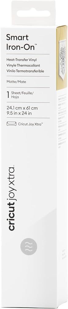 Cricut Joy Xtra Vinyl Iron On Smart Vinyl for Shirts, Apparel, Backpack & Décor, Quick Matless C... | Amazon (US)