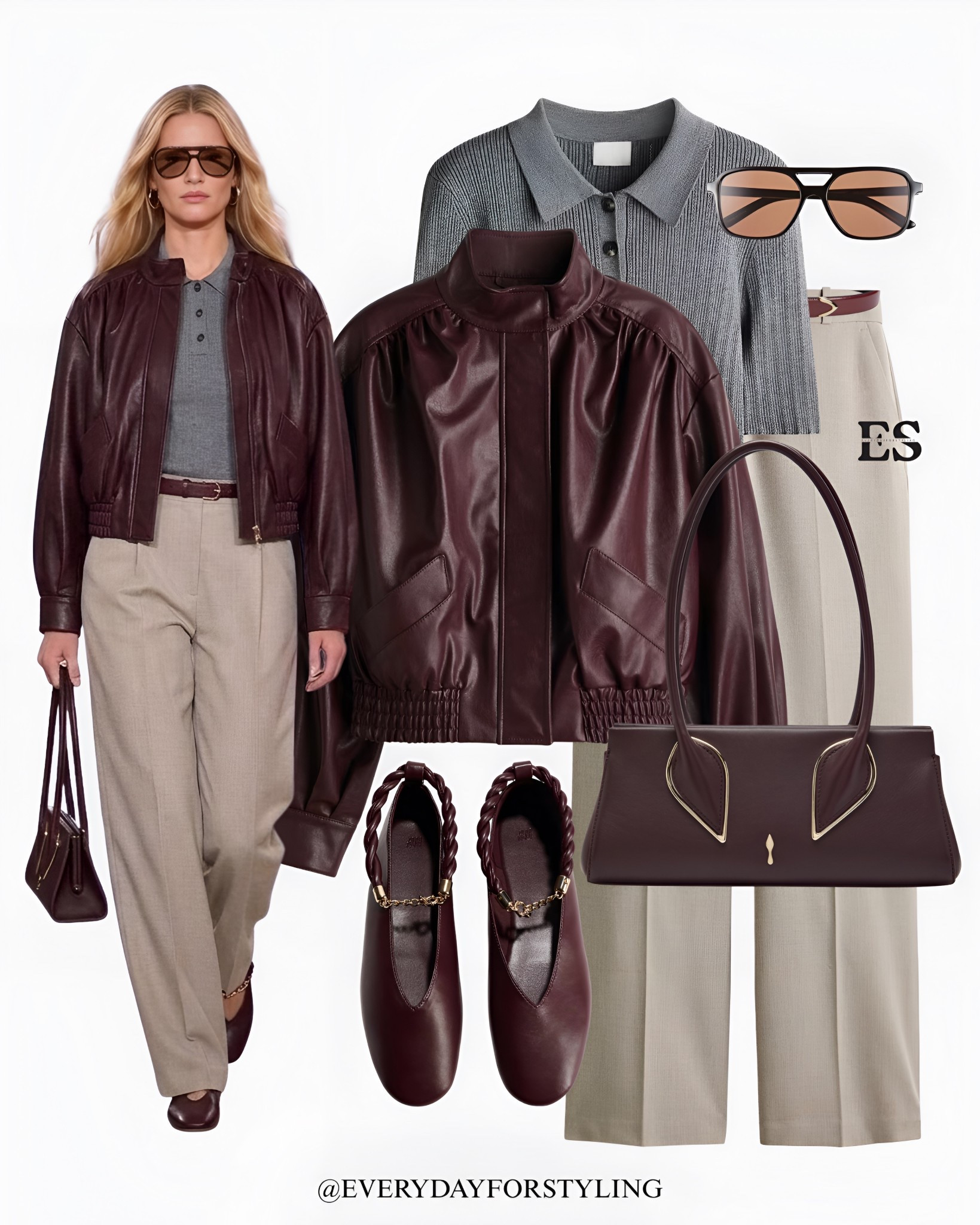 Burgundy leather jacket with tailored trousers for an elegant casual look 🍷

leather jacket outfit women, leather jacket styling ideas, spring leather jacket outfits, hm leather jacket outfit, casual chic outfits women, leather jacket with jeans outfit, everyday outfit inspiration women, minimalist outfit ideas women, street style outfits women, casual spring outfits women, modern classic outfits women, effortless chic outfits women, spring layering outfits women, leather jacket street style, how to wear, what to wear, ways to style, everydayforstyling

#springoutfits, #leatherjacket, #outfitinspiration, #streetstyle, #hmnewin 

#LTKSpringSale #LTKWorkwear #LTKootd