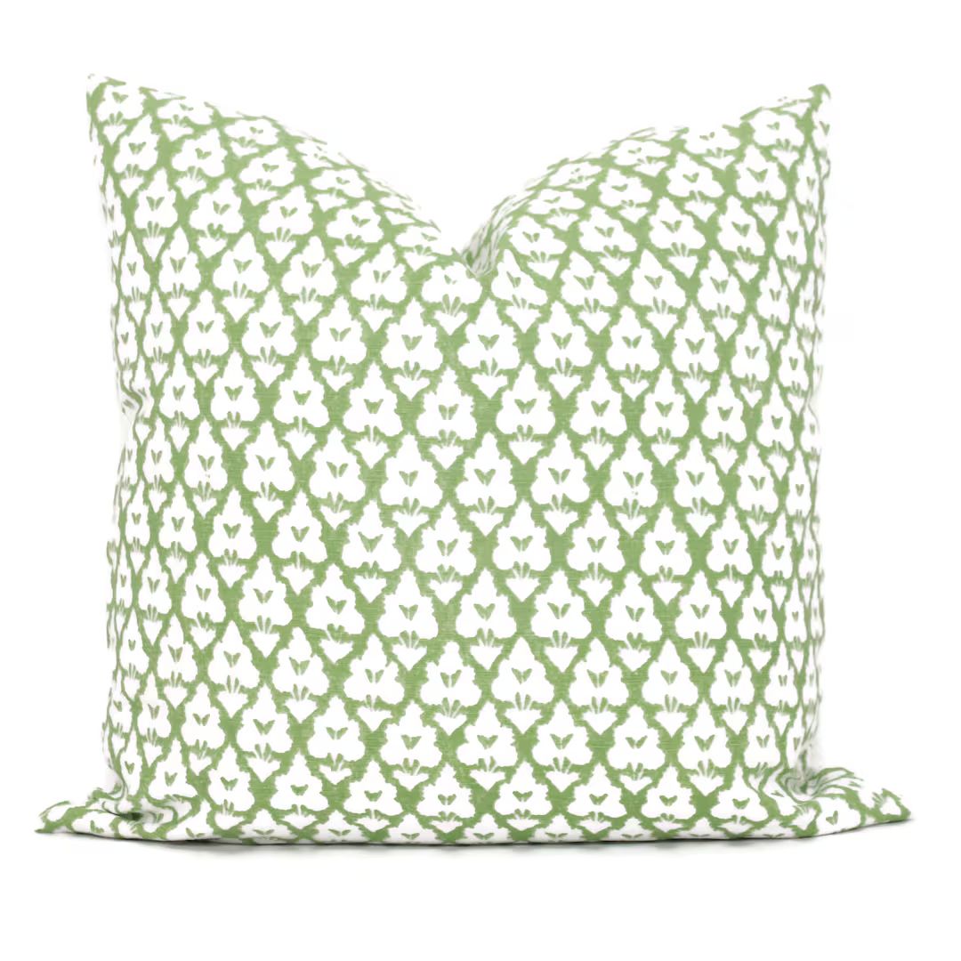 Anna French Arboreta Green Decorative Pillow Cover  18x18, 20x20, 22x22, Eurosham or lumbar Thiba... | Etsy (US)