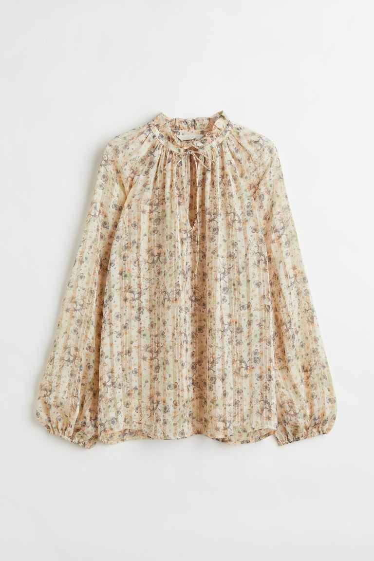 Tie-detail blouse | H&M (UK, MY, IN, SG, PH, TW, HK)