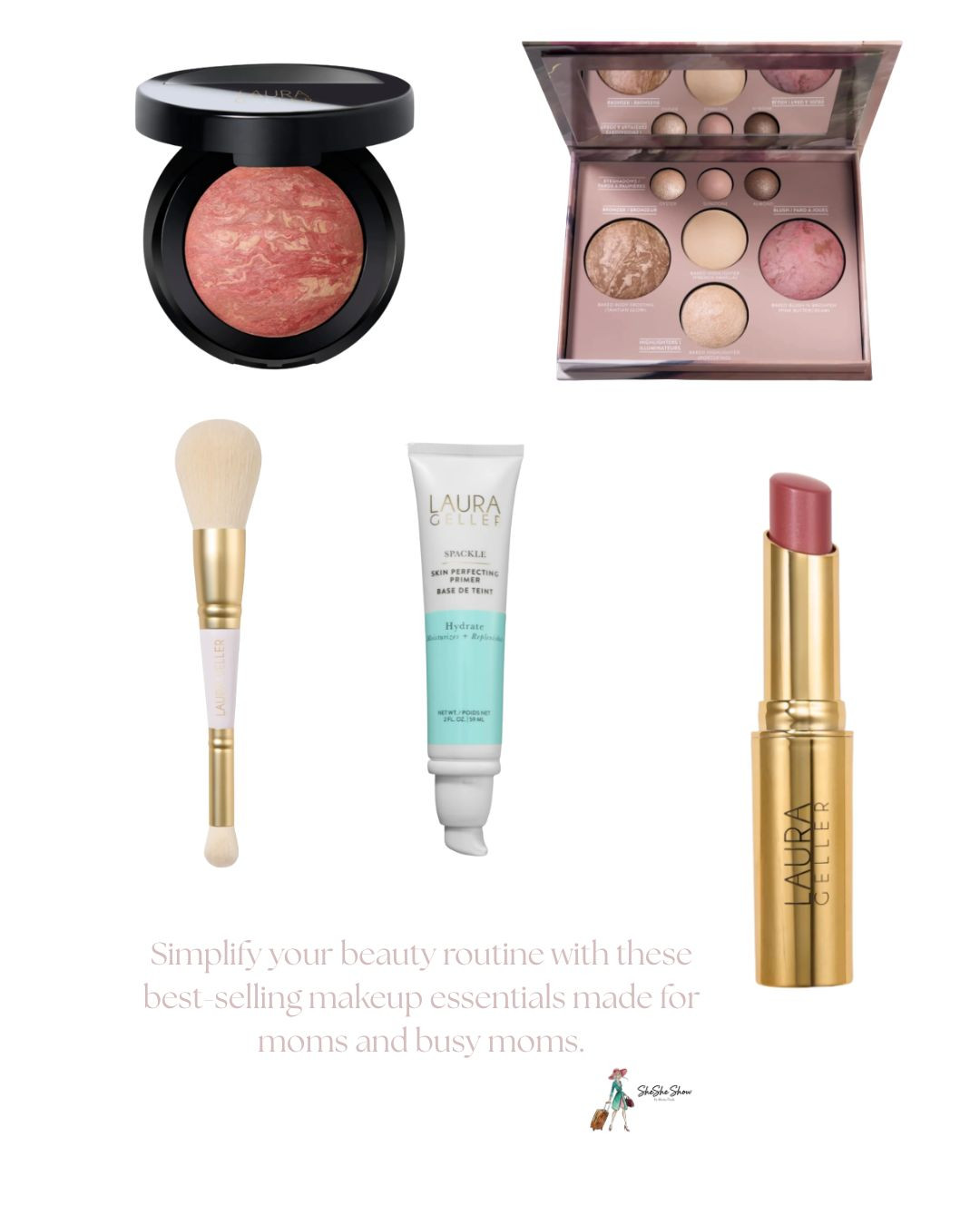  Laura Geller baked foundation 
Did le ended brushes, Spackle primer, marble lipstick and blush 
These products are created cir the midlife woman. They also make great gifts.
How about Mothers Day? 
 

#LTKOver40 #LTKBeauty #LTKSaleAlert