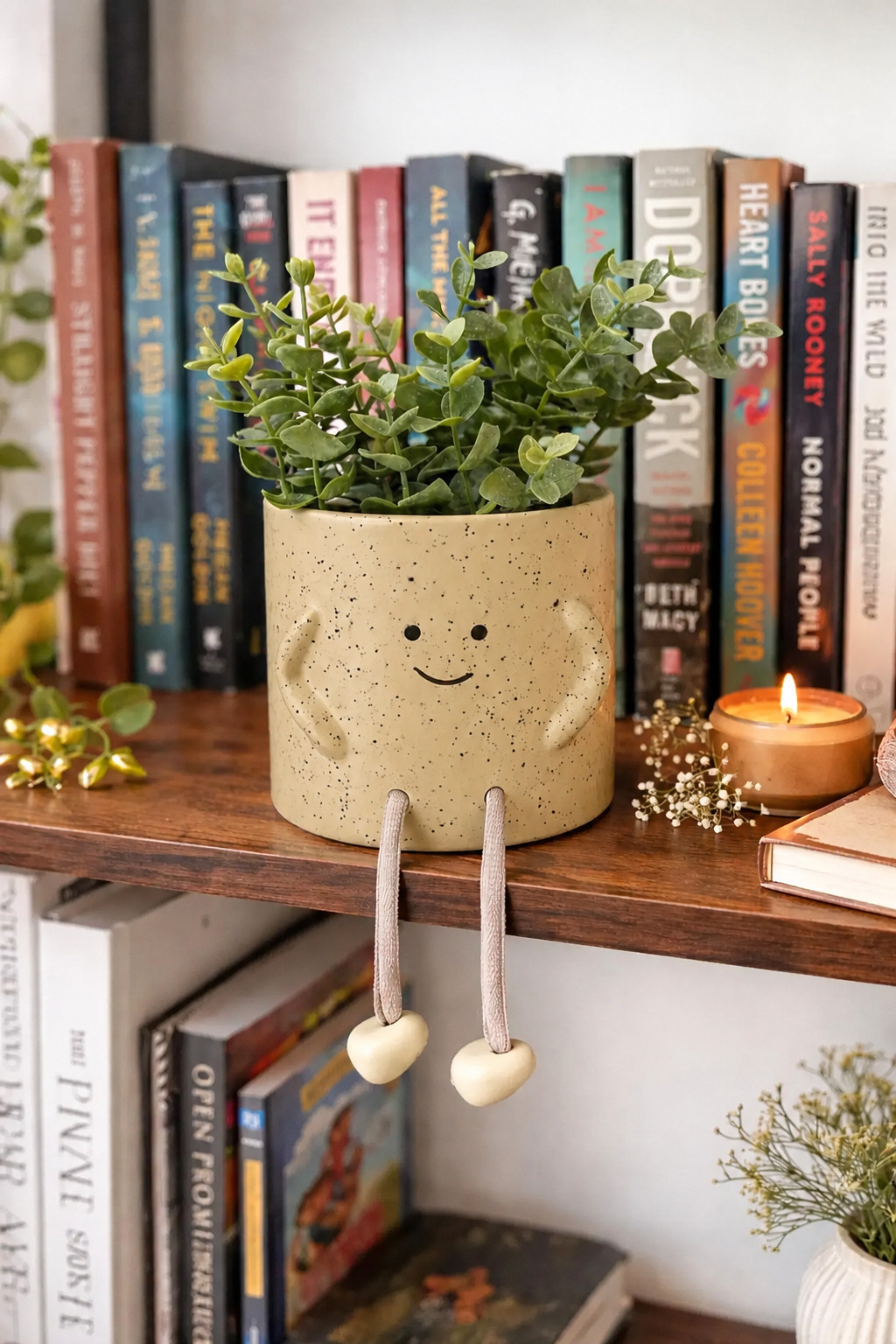 Cozy Hanging Planter Shelf Decor for Book Lovers 🌿

Add a little happiness to your bookshelf with this adorable dangling leg planter. Perfect for pothos, succulents, faux plants, or small greenery, this cute smiling planter brings cozy cottagecore vibes to any space. Style it on bookshelves, desks, dorm rooms, apartments, or reading nooks for the ultimate warm and inviting home aesthetic. A perfect gift idea for plant lovers, book lovers, and anyone obsessed with cute home decor.

#planterdecor #bookshelfdecor #cozyhome #plantlover #hangingplanter #succulentplanter #cuteplanter #homedecor #cottagecore #bookshelfstyling #indoorplants #pothosplant #cozyvibes #amazonhome #sparkdazzle #plantdecor #apartmentdecor #shelfdecor #readingnook #cozyaesthetic #neutraldecor #bookloverdecor #houseplants #smallspacedecor #amazonfinds #giftforplantlover #deskdecor #modernhome #homeinspo