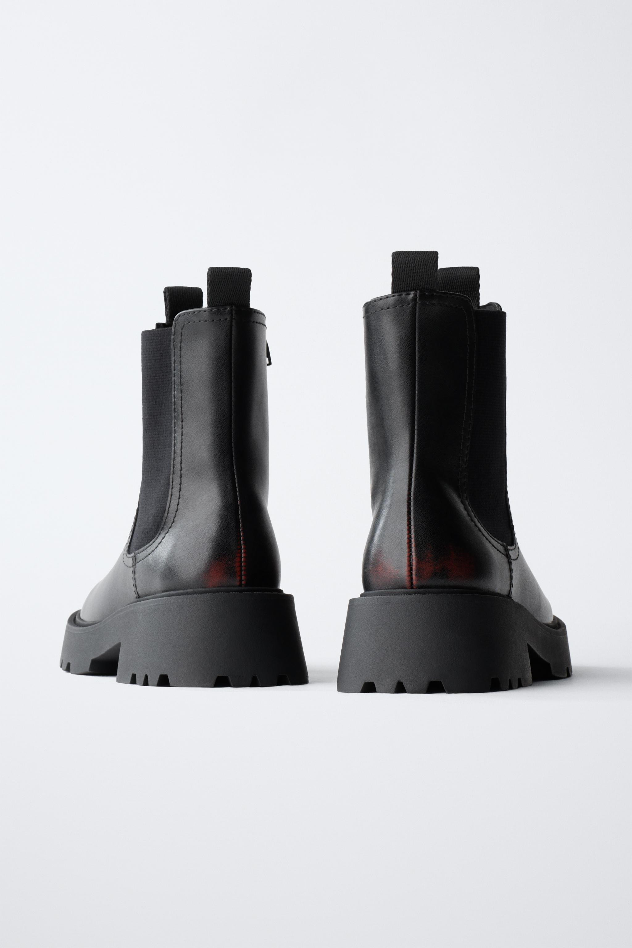 BRUSHED ANKLE BOOTS | Zara US