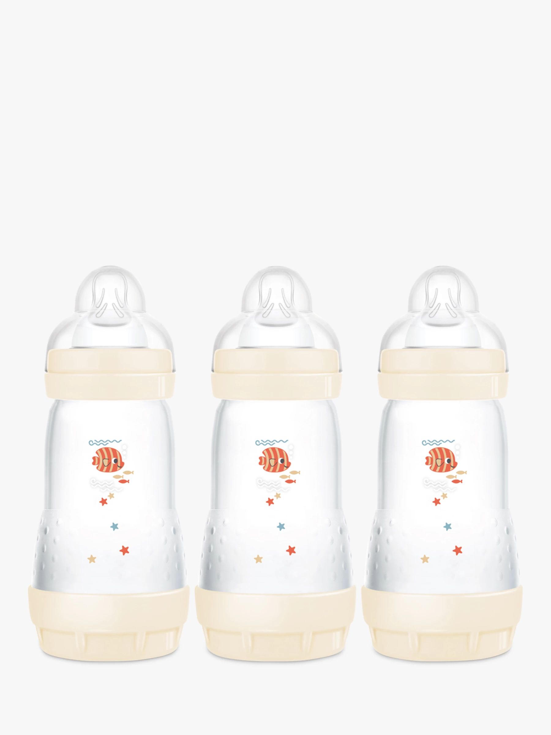 MAM Anti-Colic Baby Bottle, 260ml, Pack of 3 | John Lewis (UK)
