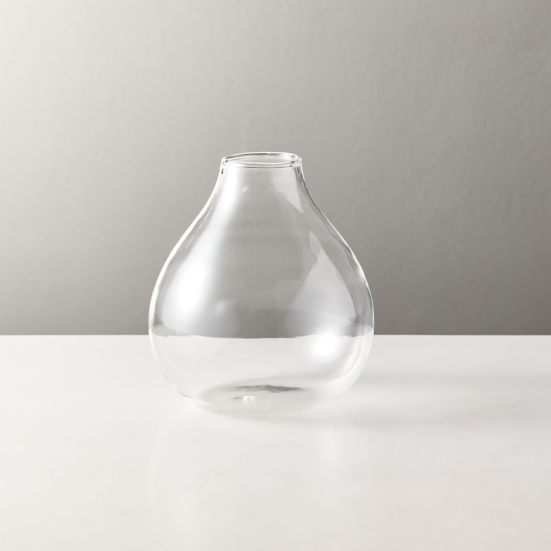Joyce Modern Glass Bud Vase + Reviews | CB2 | CB2
