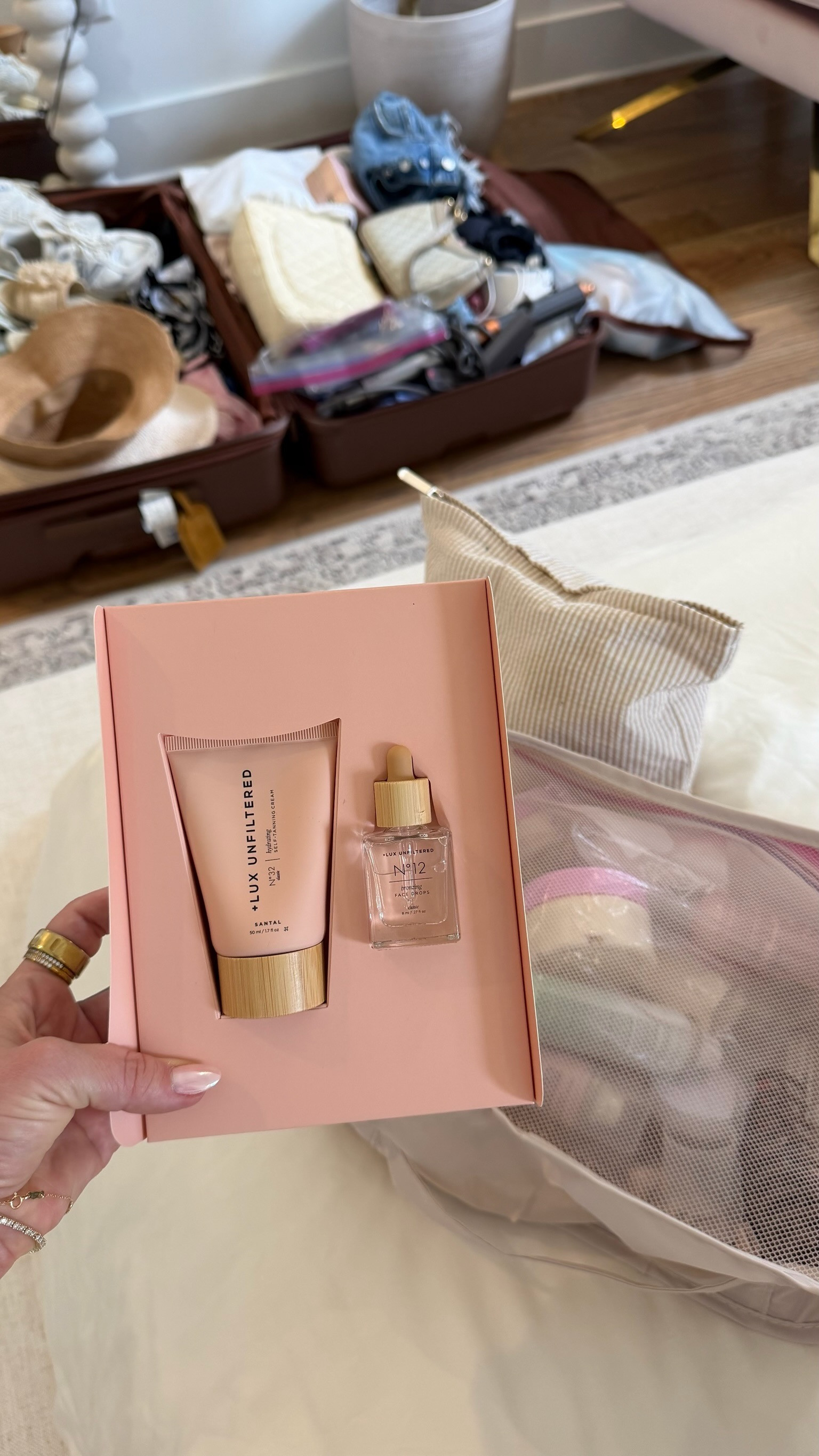 Favorite mini self tan set from Amazon for travel  & Walmart travel packing cube organizers 

#LTKdayinmylife #LTKTravel #LTKSeasonal