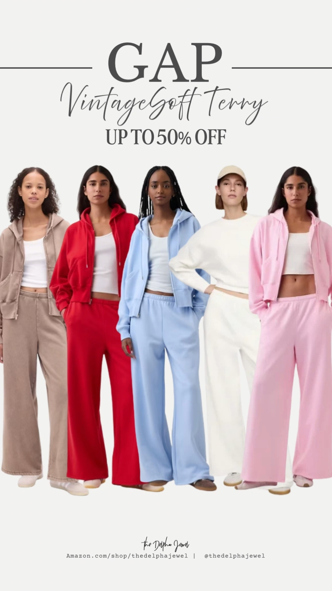 Softer than soft sweats at Gap are up to 50% off💕 You can mix and match the wide leg pants with a zip hoodie or crewneck sweatshirt - perfect for travel or lounging! 

Over 40 style, vacation outfit, comfy style, casual style

#LTKSaleAlert #LTKMothersDay #LTKTravel
