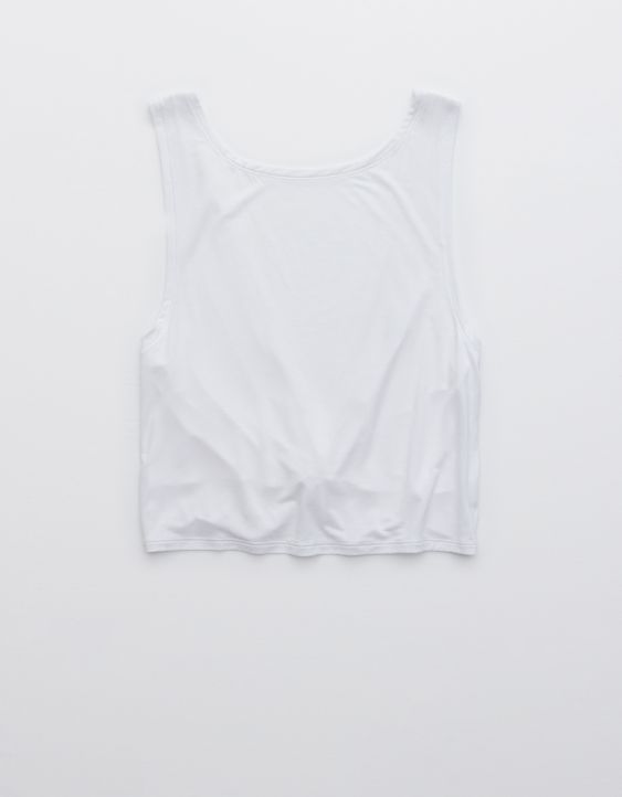 OFFLINE Thumbs Up Twist Cropped Tank Top | American Eagle Outfitters (US & CA)