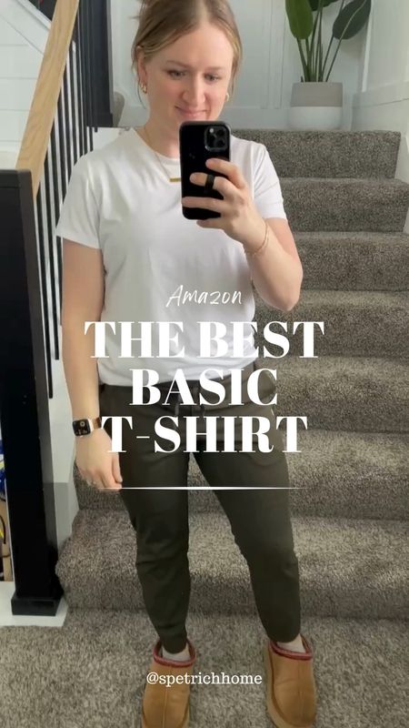 I LOVE this basic short sleeve tee from Amazon and have it in several different colors. It’s so comfortable and lightweight! Make sure to clip the 15% off coupon!

#tshirt #casual #spring #summer #loose 

#LTKfindsunder50 #LTKsalealert #LTKstyletip