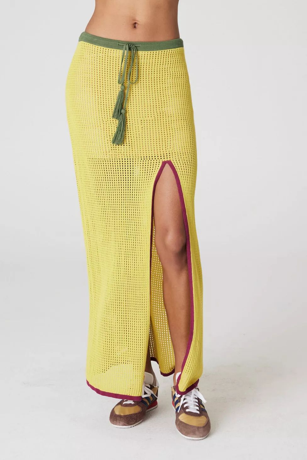Back Beat Co. Viscose Colorblock Amani Skirt | Urban Outfitters (US and RoW)