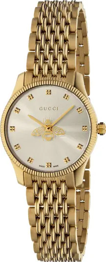 G-Timeless Bee Bracelet Watch, 29mm | Nordstrom