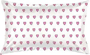 Yolw Pink Rabbit Hearts Throw Pillow Covers Bedroom Couch Sofa Square Pillow Case Decorative Pill... | Amazon (US)