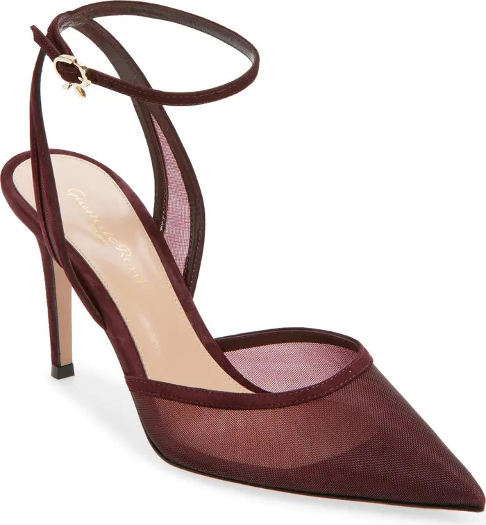 Gianvito Rossi Pointed Toe Ankle Strap Pump (Women) | Nordstrom | Nordstrom