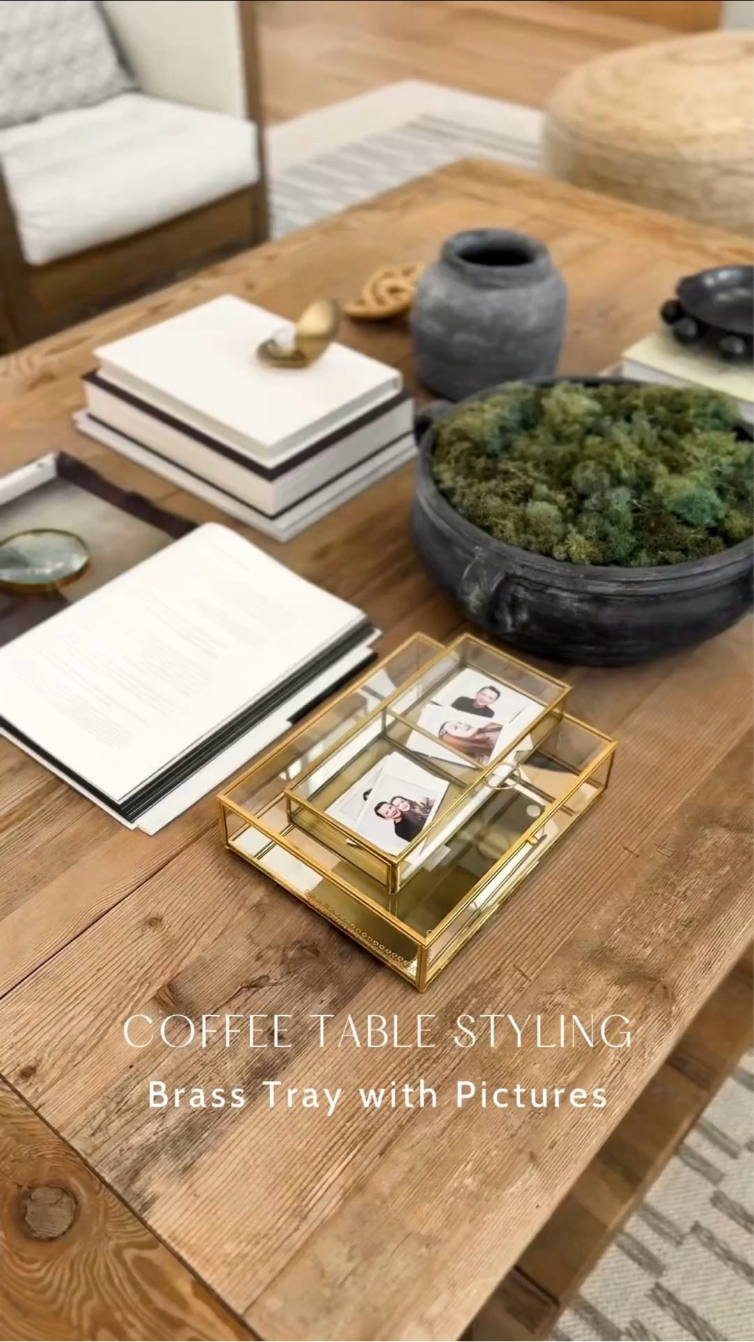 After printing these Polaroids of my kids, I wanted to figure out a way to keep them out.  After finding these brass boxes, I knew that the smaller one would make the perfect home for these images.  Love that they are on display but also incorporated into the coffee table decor.

#LTKHome