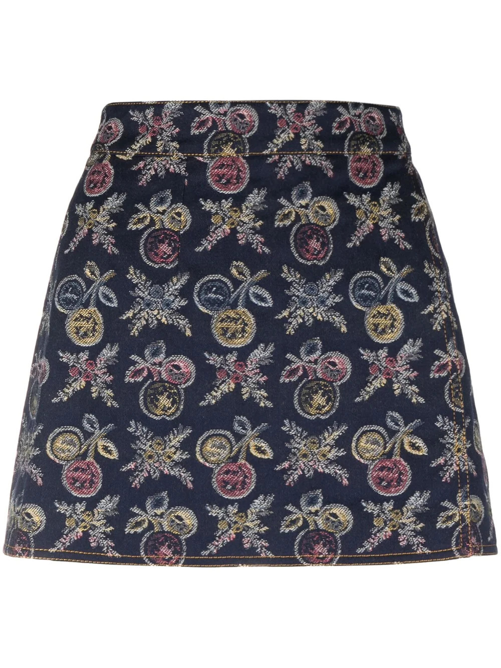 jacquard denim mini skirt | Farfetch Global