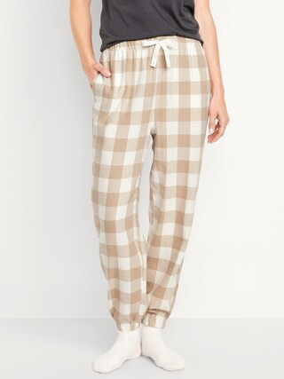High-Waisted Flannel Pajama Joggers for Women | Old Navy (US)