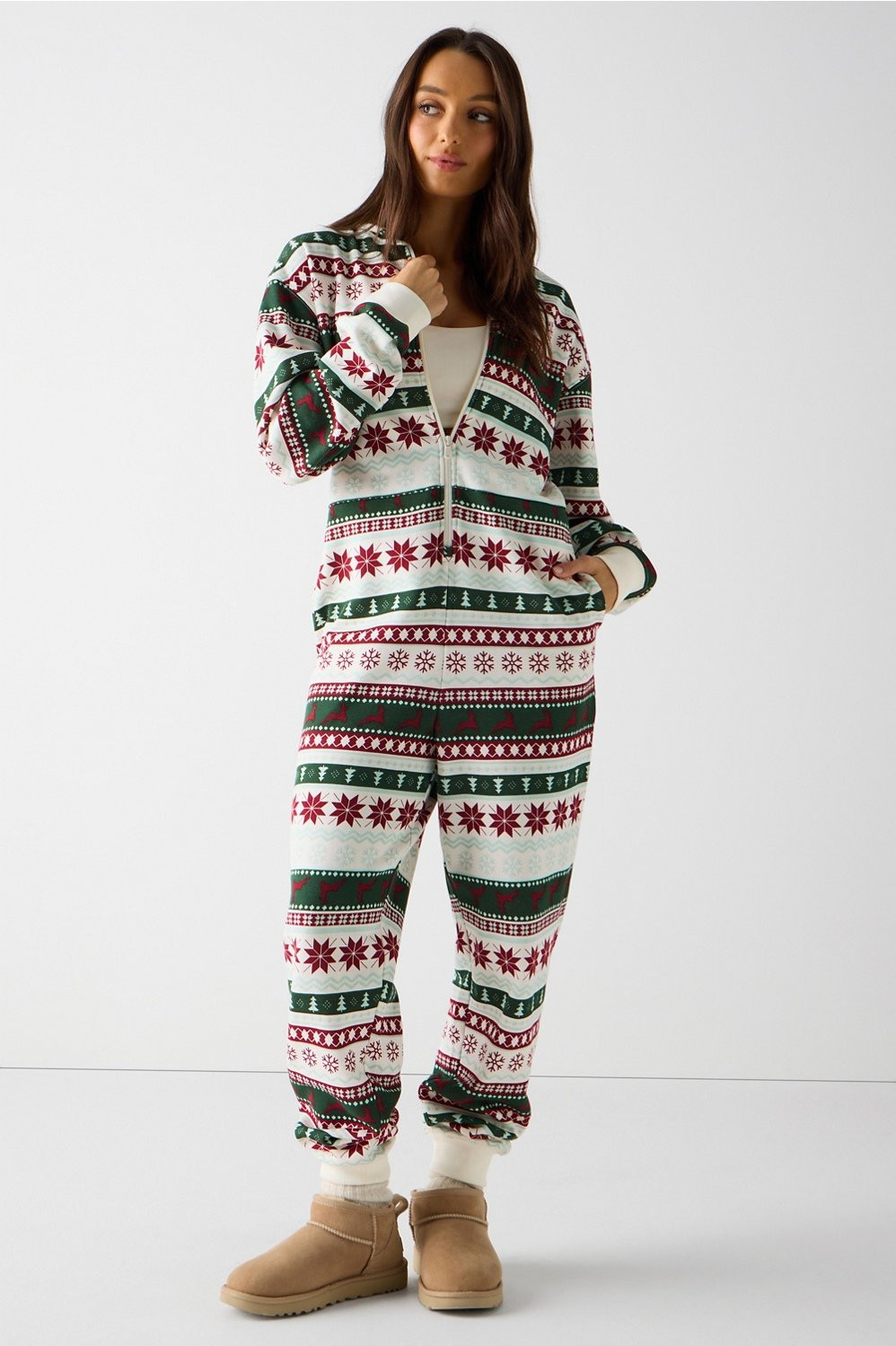 Cozy Fleece Hooded Onesie | Fabletics