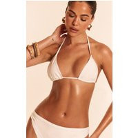 White Mix And Match Triangle Bikini Top | PrettyLittleThing US