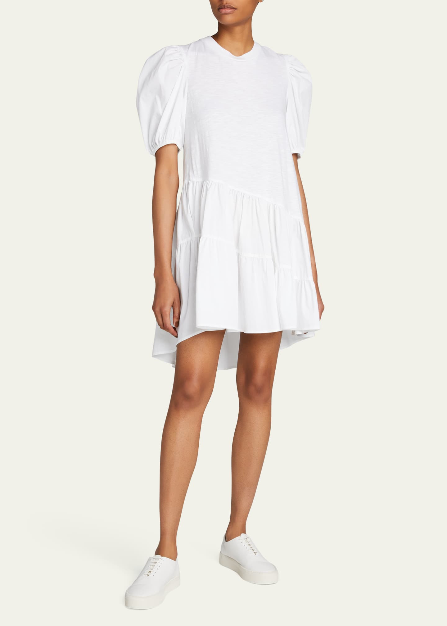 cinq a sept Caitlin Tiered Puff-Sleeve Dress | Bergdorf Goodman