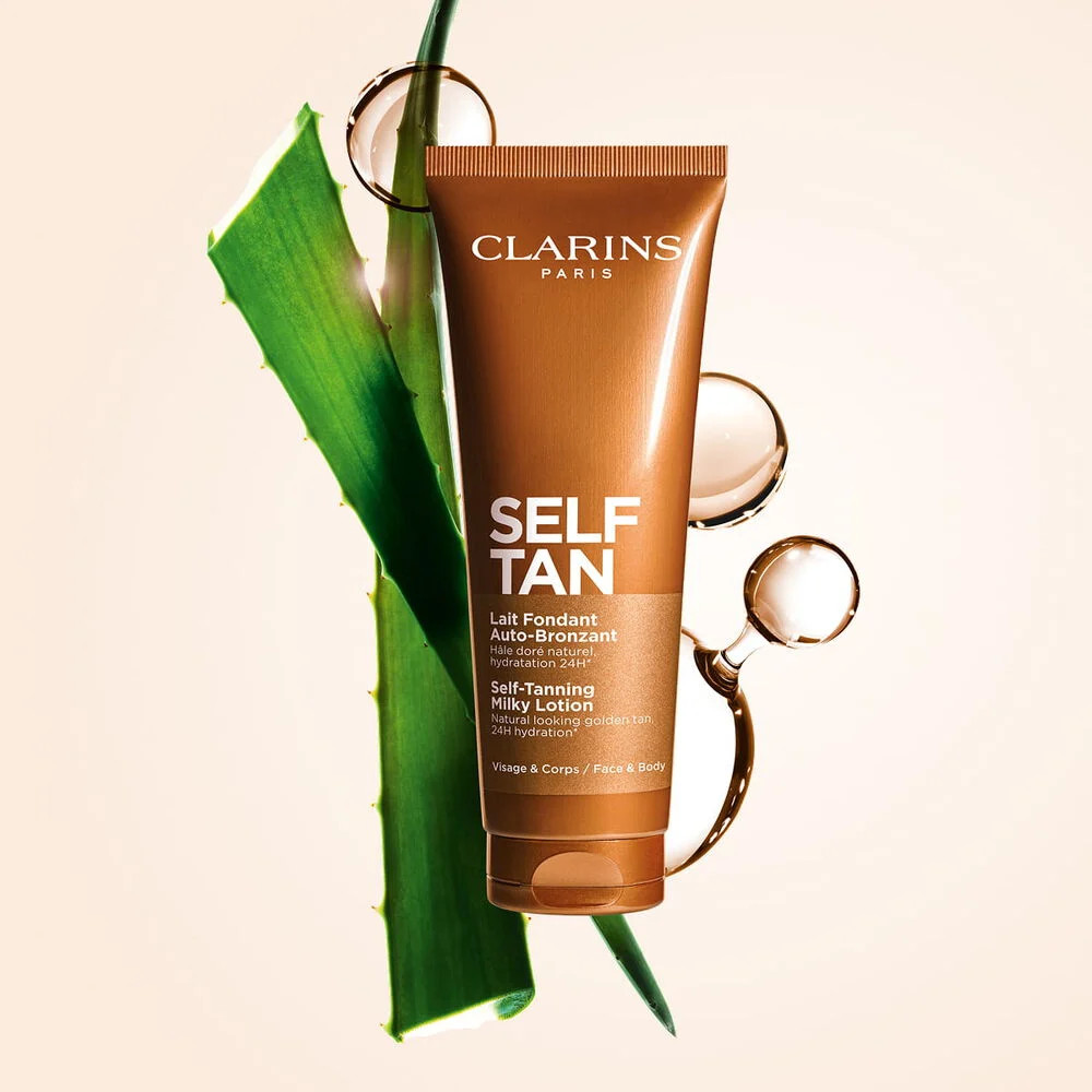 Self-Tanning Milky Lotion Face + Body Tanner | Clarins USA