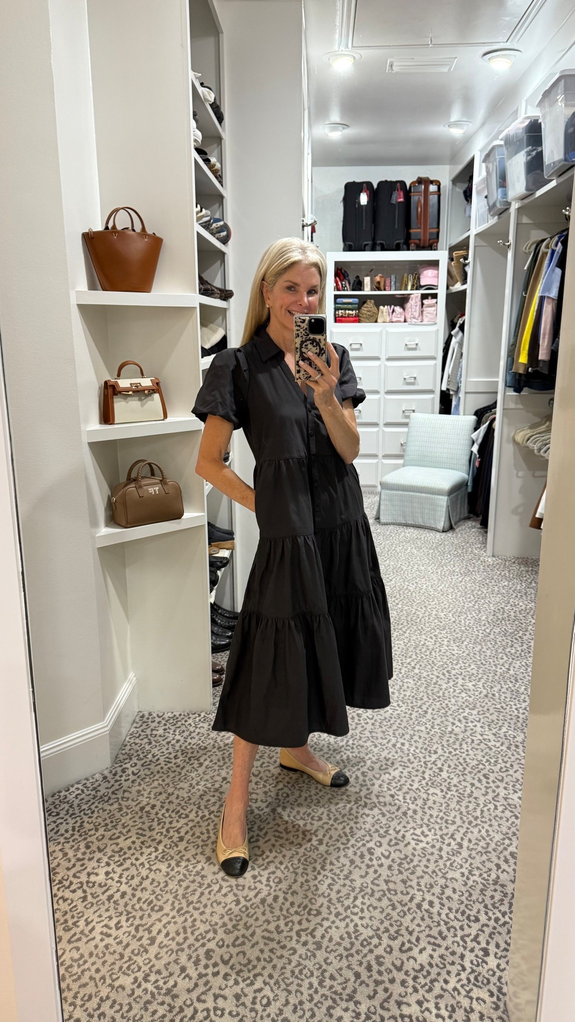 Gorgeous black tiered midi dress for so many occasions. Comes in lots of color options. Size S  

#LTKSeasonal #LTKStyleTip #LTKOver40
